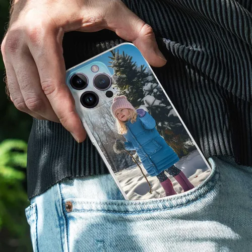 Vista 4 de Funda personalizada para iPhone 14, 13, 12, 11 Pro Max Mini Plus XR X Xs, diseña tu propia imagen, funda para fotos, a prueba de arañazos, 1 Foto