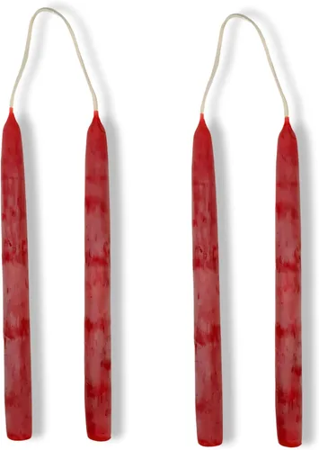Vista 6 de Candlestock Velas cónicas de cera de abejas – 1/2 pulgada de diámetro, cera de abeja pura 100% natural de Estados Unidos, mecha de algodón, sin