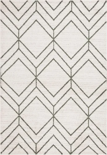 Vista 80 de SAFAVIEH Adirondack Collection - Alfombra decorativa, 2 x 3 pies, color negro y marfil, diseño geométrico moderno, no desprende pelusa y de fácil
