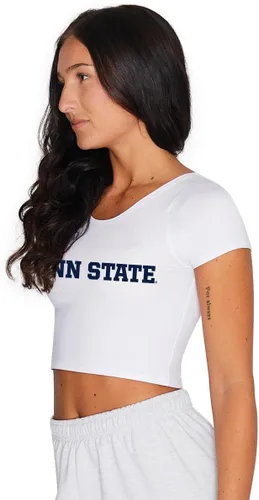 Vista 138 de Lojobands Camiseta corta ajustada para mujer, hecha en Estados Unidos, talla única