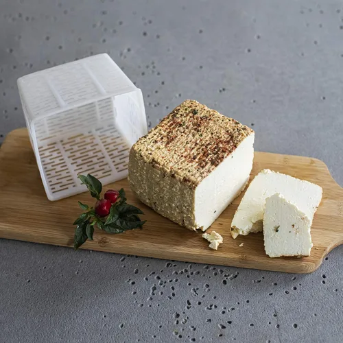 Vista 2 de Browin 411313 Molde para queso ricotta de cuajo lechero 4.3 x 4.3 x 3.3 in, 17.64 oz, blanco