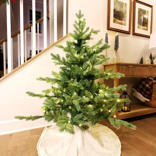 Vista 9 de Fraser Hill Farm Árbol de Navidad de pino cola de zorro preiluminado de 4