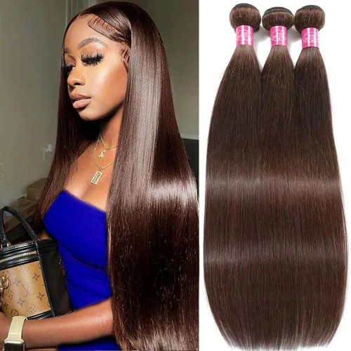 Vista 13 de Younsolo Paquetes de pelo lacio brasileño, cabello humano virgen 100% sin procesar, color negro natural, 4 paquetes, 12, 14, 16 y 18 pulgadas