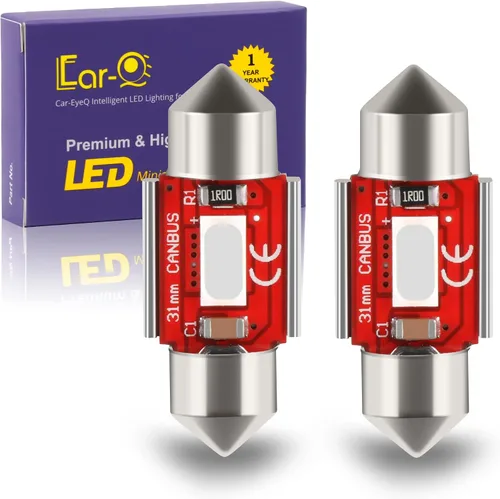 Vista 13 de Focos LED Festoon DE3175 DE3021 de 1.220 in, mapa interior, cúpula, maletero, luces de lectura, blanco de 6000 K, DE3022 3022 3021, 480 lúmenes
