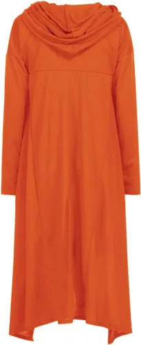 Vista 3 de Litetao Sudaderas con capucha de moda para mujer, con cuello vuelto, dobladillo asimétrico, de gran tamaño, con bolsillo