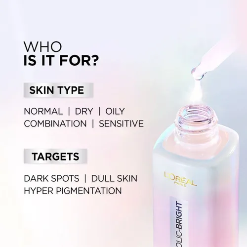 Vista 5 de L'Oreal Paris Limpiador facial espumoso diario glicólico brillante, 1.7 fl oz Lavado facial diario brillante para piel opaca