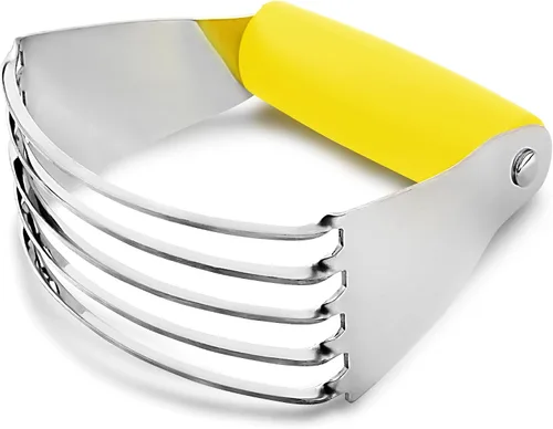 Vista 12 de Zulay Kitchen Batidora de masa – Cortador de repostería de acero inoxidable, cortador de masa resistente con cuchillas, batidora de pastelería