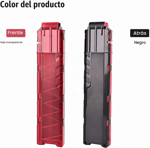Vista 4 de Ultra Magazine, 18 dardos para cargador Nerf Ultra 2 PCS Negro y rojo