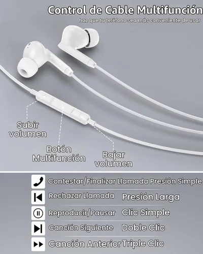 Vista 3 de Auriculares con cable para iPhone 18 17e 17 Pro Max 17Pro Air Pods 16e 16