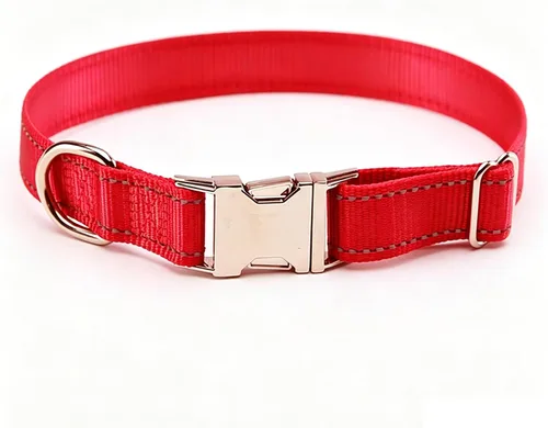 Vista 11 de Love Dream Collar reflectante para perro con hebilla de metal, collar de nailon ajustable de seguridad con hebilla de liberación rápida resistente