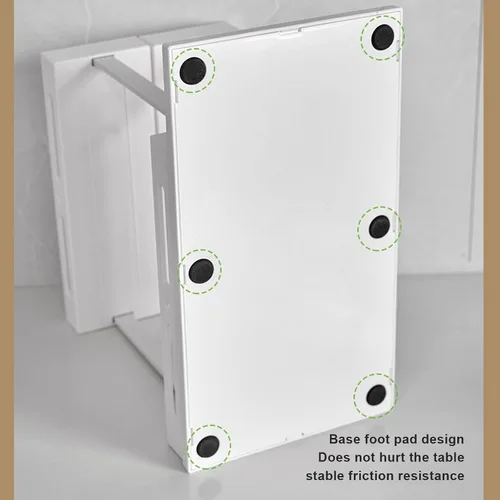 Vista 6 de DULRLLY Organizador giratorio para especias, 2 estantes de especias de dos pisos, organizador de armario de cocina extraíble para tiendas recetas