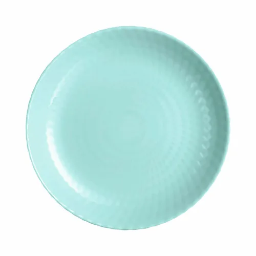 Vista 2 de Plato Llano Luminarc Pampille Turquesa Vidrio (Ø 25 cm)