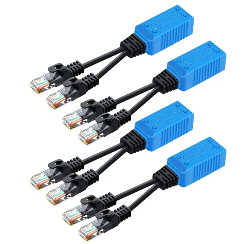 Vista 11 de Adaptador del combinador del divisor Ethernet del PoE de TNP, par 2 a 1