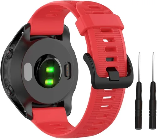 Vista 11 de ISABAKE Correa de reloj para Garmin Forerunner 935/945/955/965/745, pulsera de repuesto de silicona de 0.866 in para Fenix 5 Plus/Fenix 6