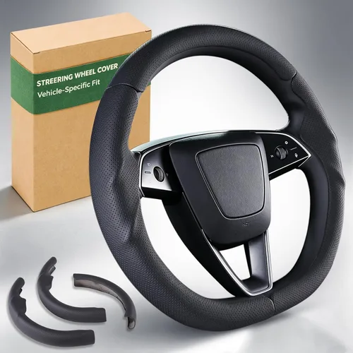 Vista 13 de Funda para volante para Tesla Model 3 (2017-2023) / Modelo Y (2020-2024), antideslizante, agarre cómodo, transpirable, accesorios personalizados