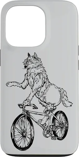 Vista 10 de Wolf Cycling Bicycle Funny Animal Cyclist Biking Bike Case for iPhone 17