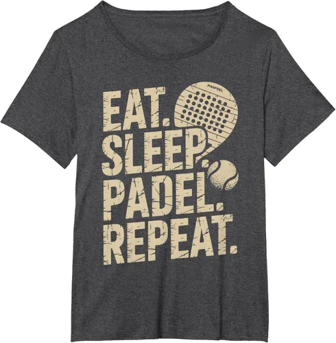Vista 23 de Camiseta Eat Sleep Padel Repeat Padel Jugador de Tenis