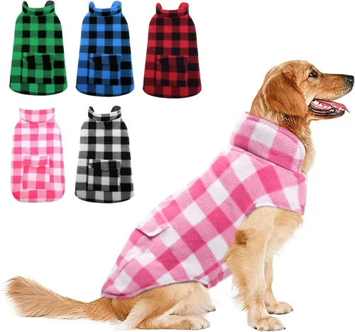 Vista 14 de ASENKU Dog Winter Coat, Reversible Dog Jacket for Small Medium Large Dogs Army Green