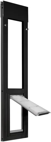 Vista 6 de Endura Flap Puerta para gatos para ventanas corredizas horizontales Marco de aluminio resistente a la intemperie con solapa aislada de doble capa