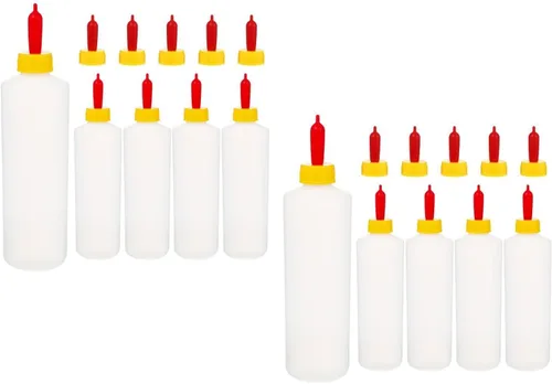Vista 9 de 10Sets de cabra alimentador de cabra botellas para alimentar bebé s 400ML biberones cordero plástico leche alimentador para granja