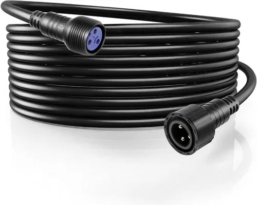 Vista 9 de Cable de alimentación impermeable, 3 pines 13AWG 2.5mm2, conector impermeable, cable de extensión de alimentación, 3.3 ft 3.2 pies IP65 par luz al