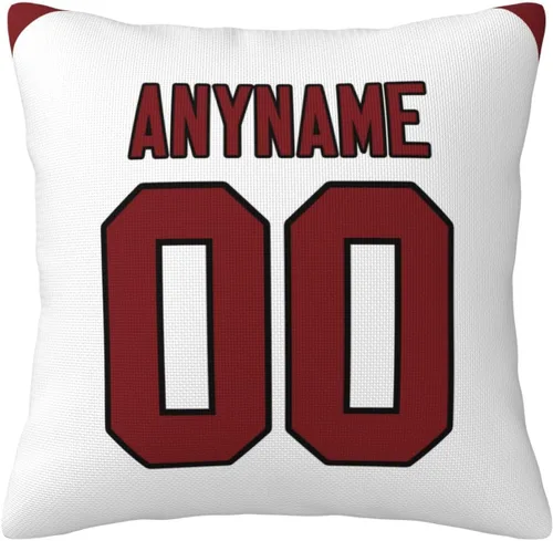 Vista 4 de Fundas de almohada de fútbol – Fundas de almohada personalizadas con cualquier nombre y número, regalo personalizado para hombres, mujeres y niños