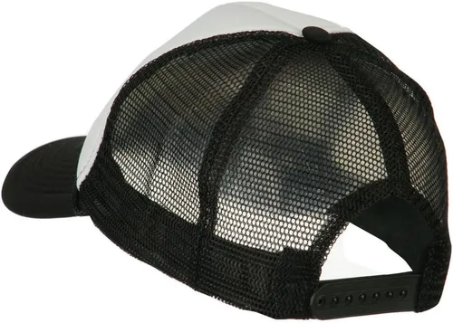 Vista 3 de e4Hats.com Gorra trasera de malla de espuma bordada Smile Face