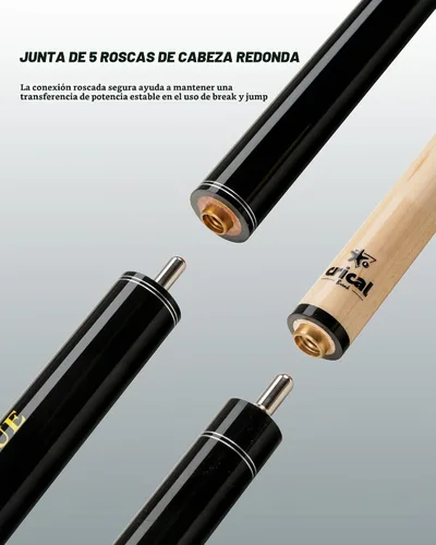 Vista 7 de CRICAL Heavy Hitter Maple Jump Break Cue, 3-Piece