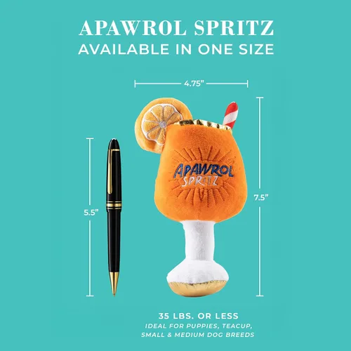 Vista 2 de Haute Diggity Dog Apawrol Spritz, juguetes de felpa de diseñador para perros con silbato interactivo, enriquecimiento para mascotas estimulante