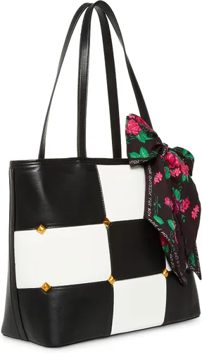 Vista 8 de Betsey Johnson Tic Tac Tote, NegroBlanco, NegroBlanco