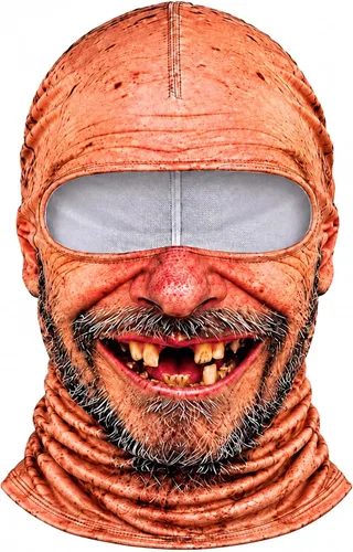 Vista 8 de Realistic Funny Ski Mask for Men Women, Old Man Frosty Face Ski Mask #A3