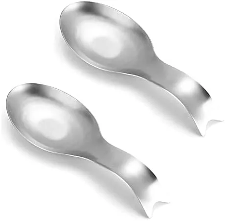 Vista 5 de 2 soportes dorados para cucharas de acero inoxidable para encimera de estufa Oro