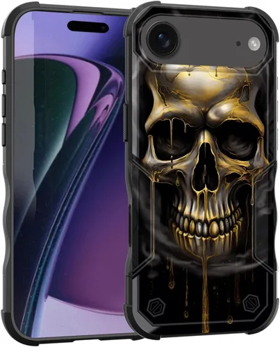 Vista 178 de Funda para iPhone Air, [doble capa] [protección contra caídas de grado militar de 10 pies] Funda resistente a prueba de golpes para iPhone Air