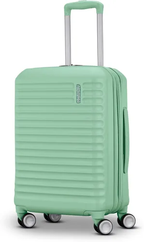Vista 6 de American Tourister Stratum 3.0, aprobado por aerolíneas, equipaje rígido duradero, se expande 1.5", mango ajustable RightHeight, Negro