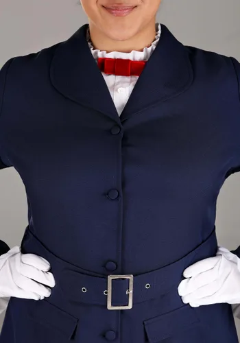 Vista 4 de Disfraz de Mary Poppins para Mujer Talla Plus Multicolor