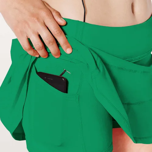 Vista 3 de MCEDAR Falda pantalón atlética de tenis y golf para mujer, con bolsillo, para entrenamiento, correr, deportes, faldas plisadas, estilo casual