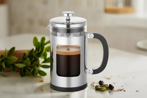 Vista 3 de CUISINOX Cafetera de prensa francesa con sistema de filtración de juntas de silicona, 32 oz (8.3 x 4.2 pulgadas)