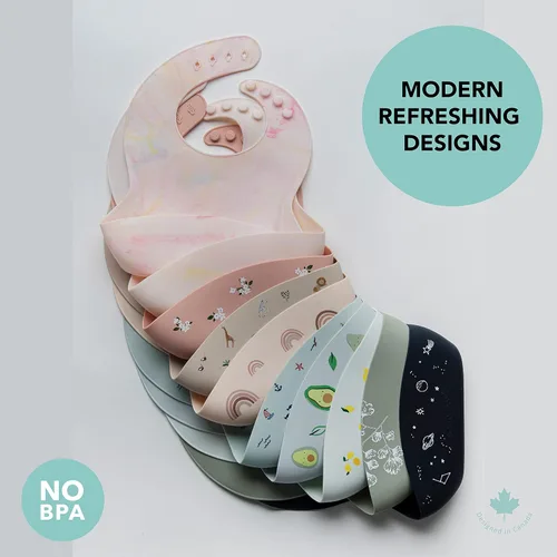 Vista 7 de Loulou Lollipop Babero de alimentación de silicona suave e impermeable para bebés y niños pequeños