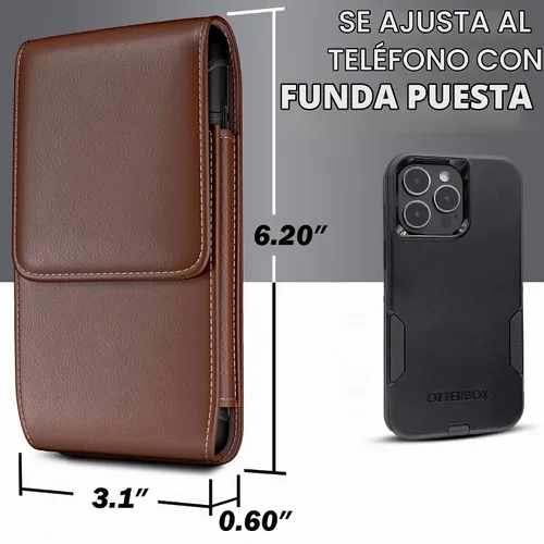 Vista 4 de DeBin Funda para iPhone 16 16e 16pro 15 15 Pro, 14, 14 Pro, 13, 13 Pro, 12 Pro, 12, 11, XR Funda para cinturón con clip giratorio Funda