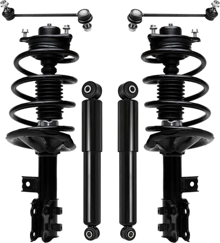 Vista 55 de Detroit Axle - Kit de puntales delanteros de 6 piezas para Ford Escape 2014-2019, 2 puntales y muelles helicoidales, 2 enlaces de barra