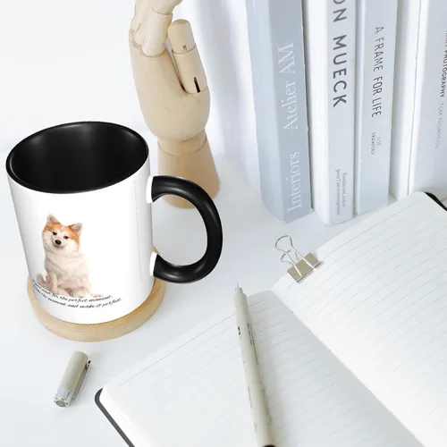Vista 6 de Tazas de café con foto personalizadas, 11 onzas, tazas personalizadas con nombre de imagen/texto, regalos personalizados para el día de San Negro