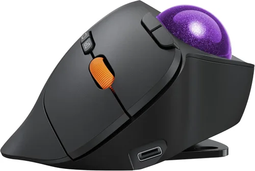 Vista 12 de ProtoArc EM02 Ratón inalámbrico Trackball, ángulo ajustable de 0/15°, azul