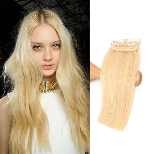 Vista 18 de Extensiones de cabello con clip de volumen real de cabello humano liso y sedoso, extensiones de cabello cortas y naturales invisibles para mujer
