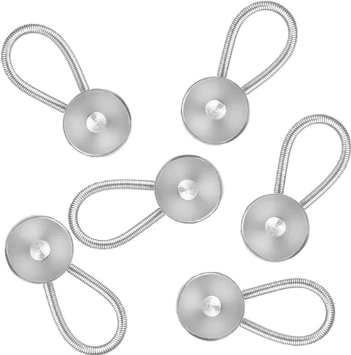 Vista 2 de Johnson & Smith Extensores de cuello/extensor de cuello/botón de maravilla para expansión de 1/2 tamaño de camisas de vestir para hombre, 5 + 1