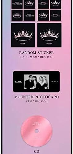 Vista 7 de Blackpink 1er álbum completo The Album (versión 4) (incluye juego de tarjeta fotográfica transparente Blackpink)
