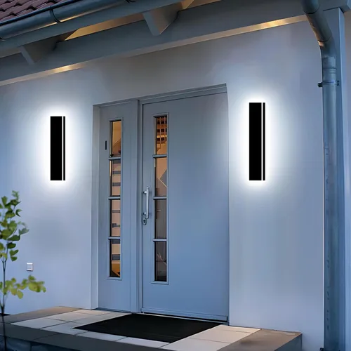 Vista 13 de Lámpara de Pared Moderna para Exteriores de 31 Pulgadas, Regulable 3000K-6000K, Aplique de Pared Lineal para Exteriores Impermeable IP65, Luces LED