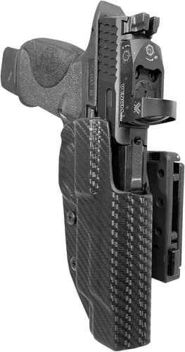 Vista 7 de Black Scorpion Outdoor Gear OWB Pro IDPA - Funda de competición compatible con Smith & Wesson MP9, MP40 M2.0 de 5 pulgadas