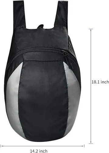 Vista 2 de Mochila para casco de motocicleta, bolsa de almacenamiento compacta y ligera con gran capacidad de 28L