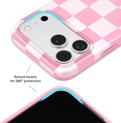 Vista 1224 de VELVET CAVIAR Funda para iPhone 15, compatible con MagSafe, probada contra caídas de 10 pies, fundas protectoras de diseño, leopardo color rosa