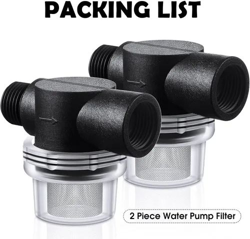 Vista 4 de Honoson 2 filtros de filtro de bomba de agua, repuesto para autocaravana, filtro de tubo de 1/2 torsión compatible con bombas WFCO o Shurflo